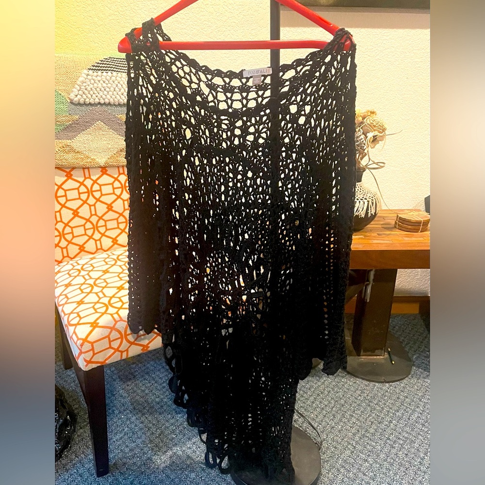 Asymmetrical Crochet Swim Cover